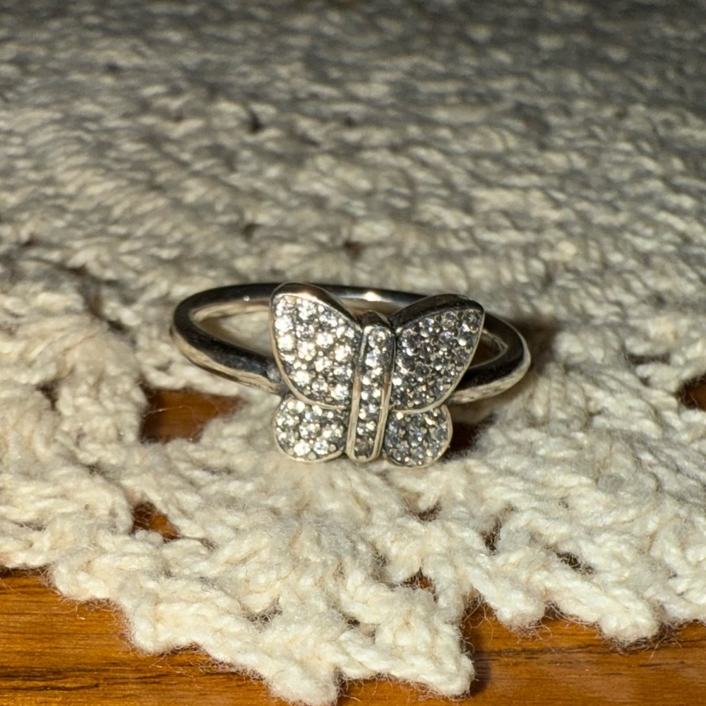 Pandora Silver Butterfly Ring